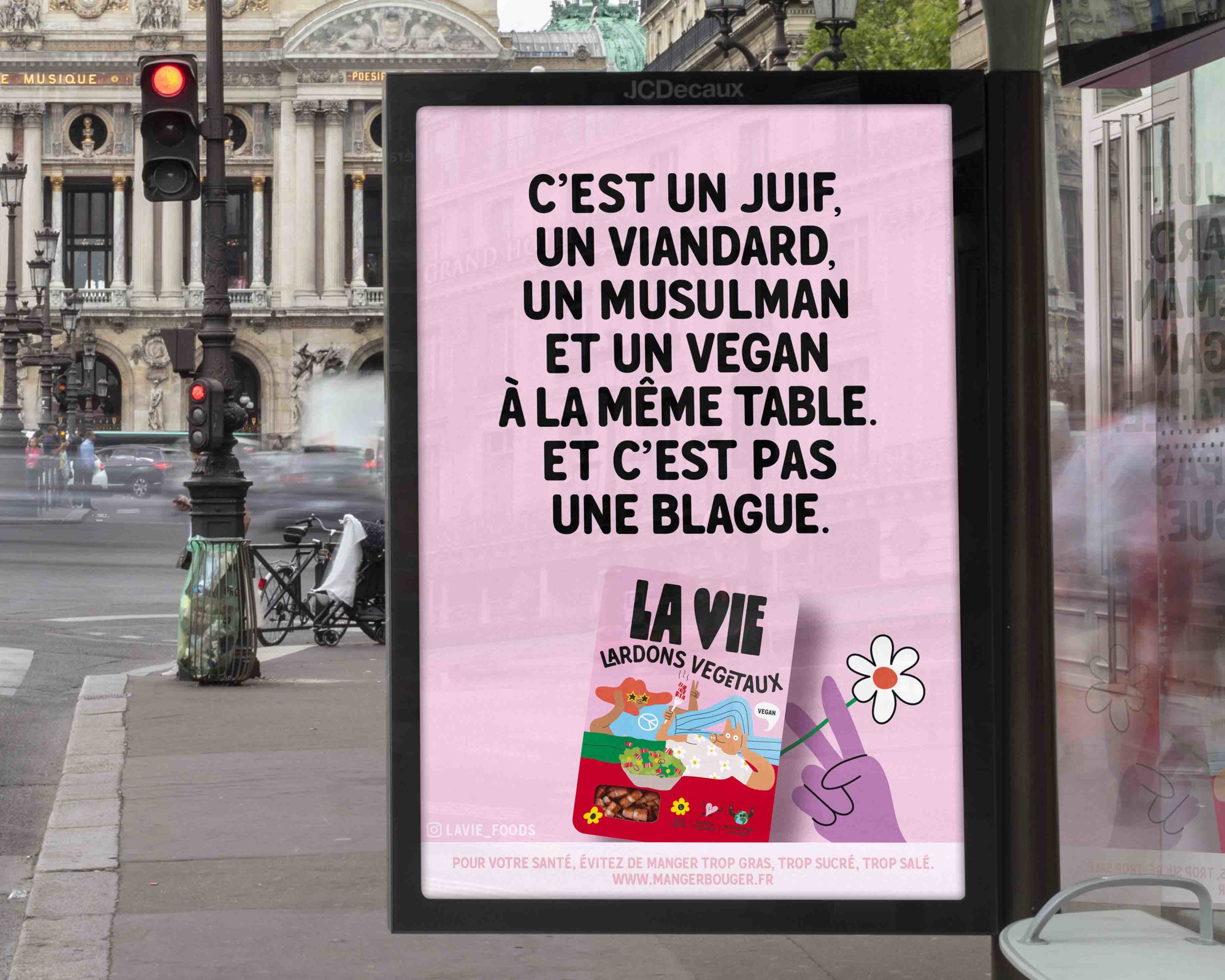 Affiche Le lardon de la farce - deco cuisine humour affiche