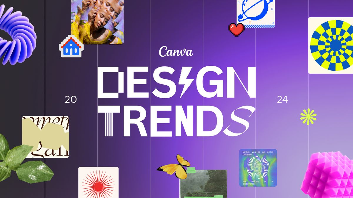 Canva dévoile les 5 tendances graphiques de 2024