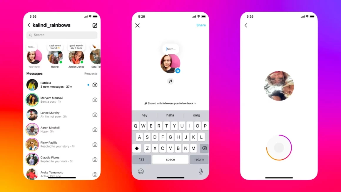 Instagram lance des nouvelles interactions pour ses Notes