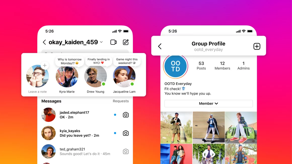 Instagram lance des nouvelles interactions pour ses Notes