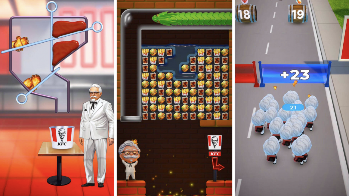 KFC crée des vrais jeux mobiles à partir des fausses pubs de jeux sur les réseaux